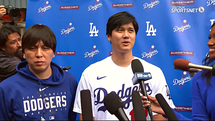 Shohei Ohtani at DodgerFest via SportsNetLA.